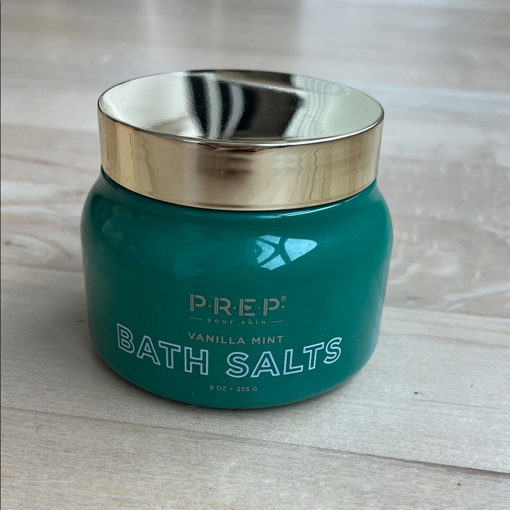 Prep - Vanilla Mint Bath Salts - Green and Gold